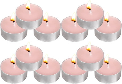 Tea Lights Candles - 12 Pack Pink Tealights Candle Scented Rose Small Candle for