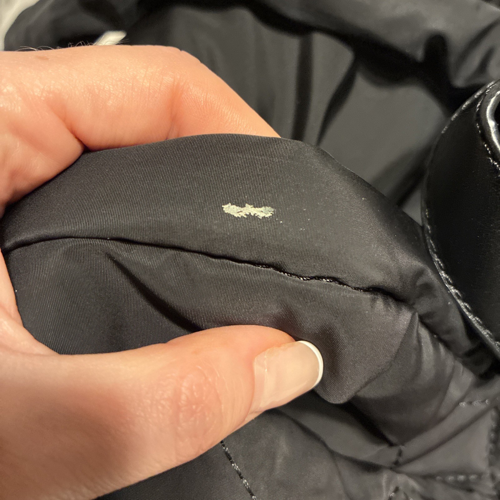 marc jacobs Authentic Solid Black  nylon quilted … - image 14