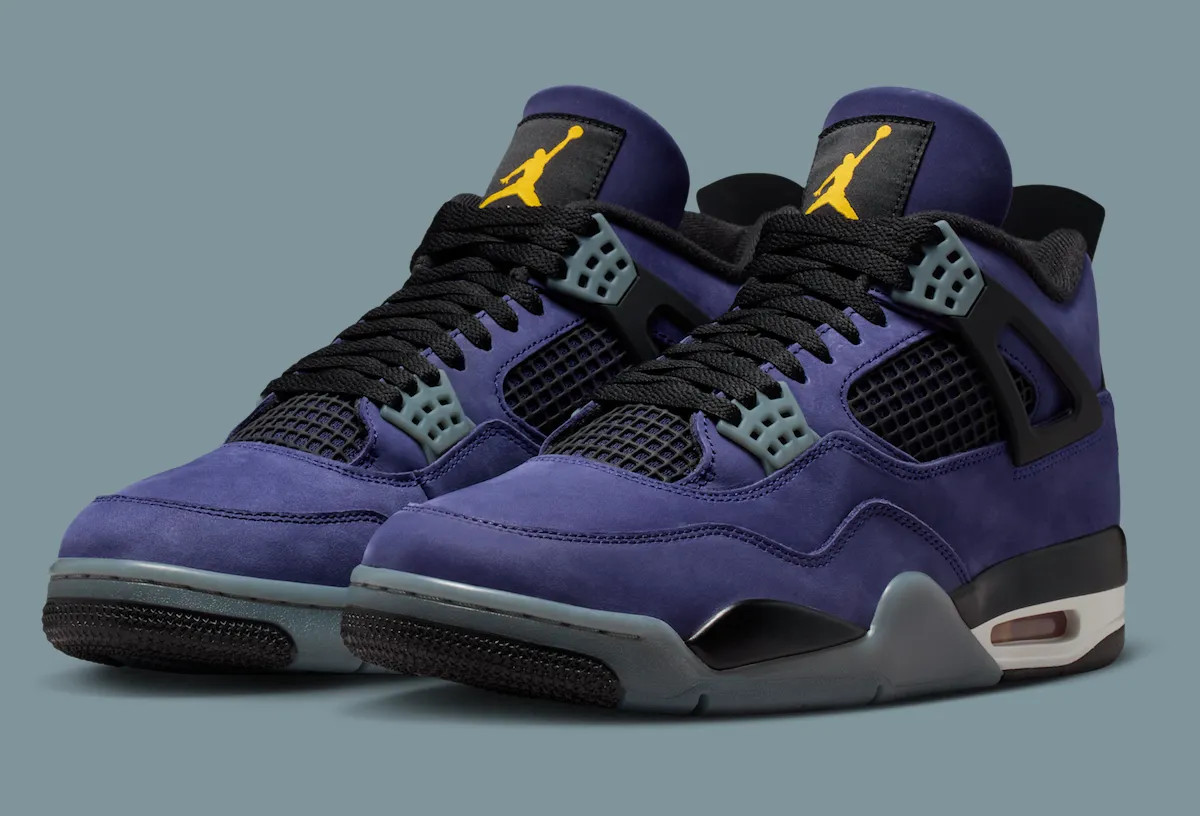 Nike Air Jordan IV 4 Retro Lakers Imperial Purple FV5029-500 sz 10