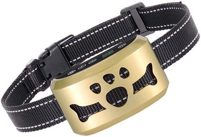 Dog Bark Collar -7 Adjustable Sensitivity and Intensity Levels-Dual Gold