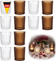 Hejo 12 StüCk TeelichtgläSer Glas, Teelichthalter, Kleine KerzengläSer