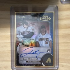 Topps 2022 Gold Label Jake McCarthy #FA-JMC Blue Auto 41/50 RC Diamondbacks
