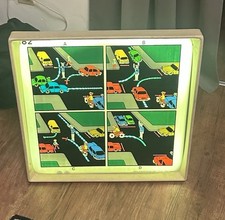 Rarit&auml;t Fahrschule Schaubild Display Lehrtafel   beleuchtet bewegt 60er