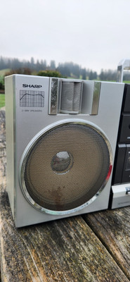 VINTAGE 1980'S SHARP GF-700Z 2 WAY SPEAKERS BOOMBOX STEREO NON