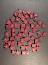 Lot of 82 Maroon/Dark Red W/GOLD, PINK Letter...