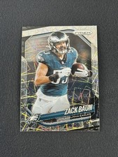 2025 Panini Prizm ZACK BAUN Lazer Prizm #239 Philadelphia Eagles