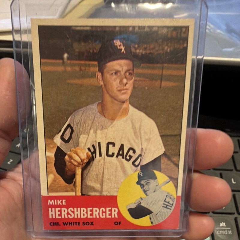 Topps 1963 Topps Mike Hershberger #254 Chicago White Sox Baseball Card