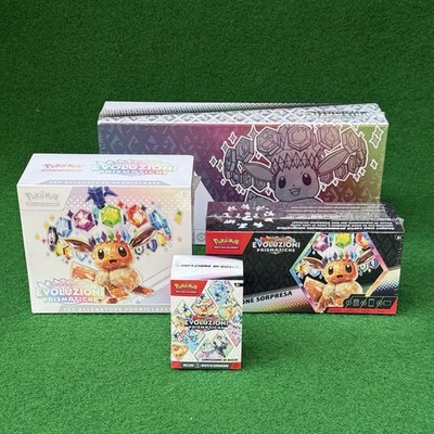 Pokemon Prismatic Evolutions Set - ETB - Bundle - SPC - ITA   SEALED Box