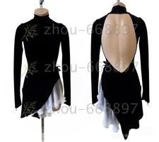 New Ice Figure Skating Dress Figure Skating Dress For Competition black