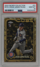 🔥Pete Crow-Armstrong 2024 Topps Gilded Collection #51  27 /99 PSA GEM MT 10 🔥