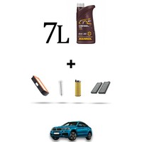Hoffcar Wartungskit 4 Filter Und 7L ÖL FüR Bmw X6 (F16, F86) 40D 230KW Ab 201