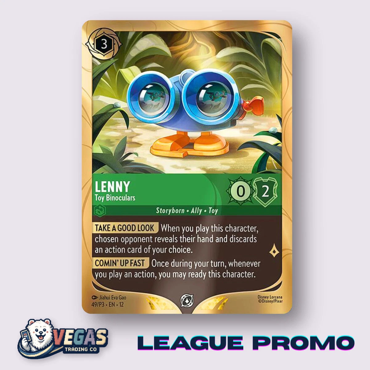 Lenny-Toy Binoculars 49 Disney Lorcana Promo Cards for sale | eBay