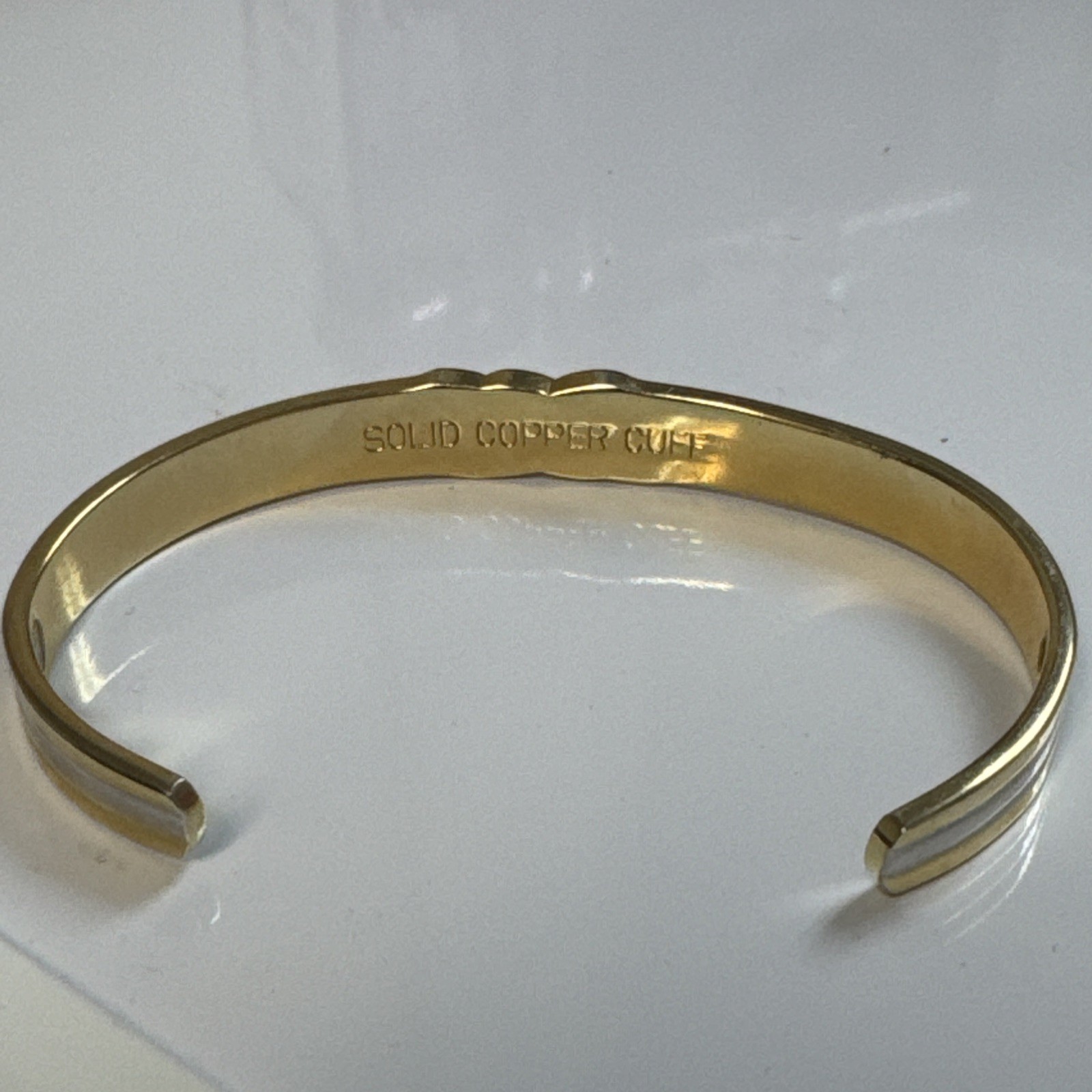 Copper Bracelet marked Solid Copper Cuff - image 3