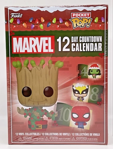 Marvel 12 Day Count Down Calendar Funko Pocket Pop 2024 Advent Calendar 