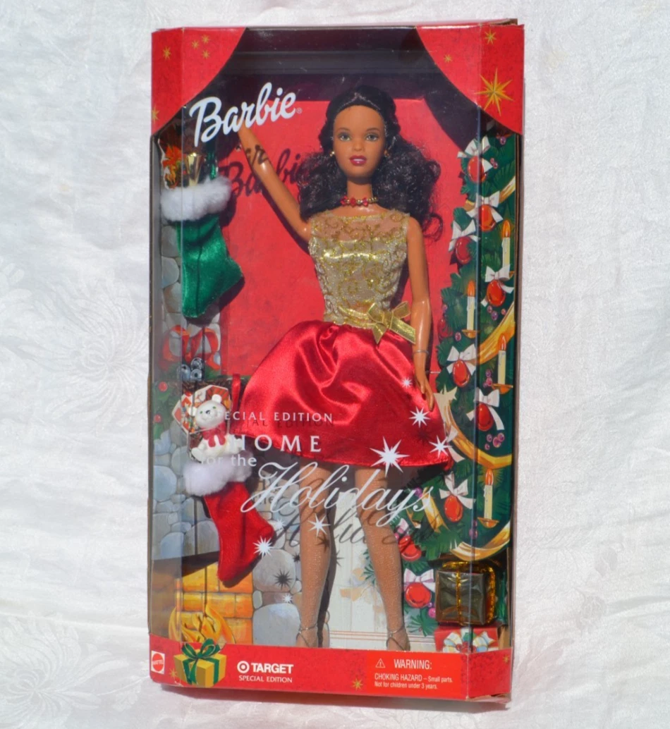 昭和レトロ2001.ホリデーセレブレーション バービー人形) Holiday Barbie 2001 Year Manufactured Barbie Dolls & Doll Playsets