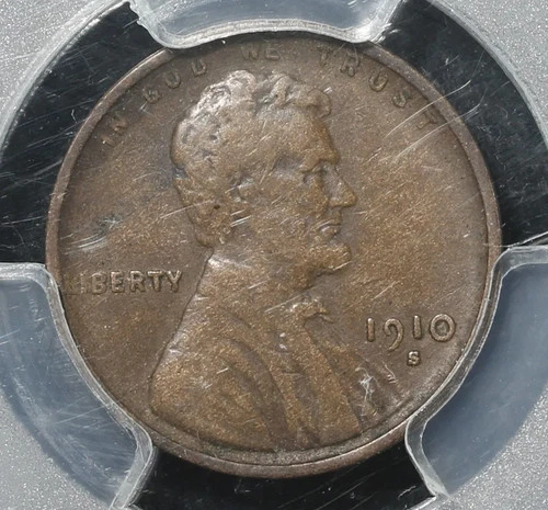 1910 S PCGS VF25 Lincoln Cent