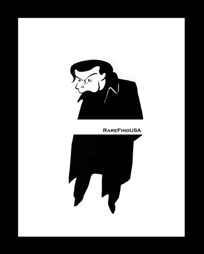 1937-rpt ORSON WELLES MARCUS BRUTUS Julius Caesar B'way Actor Caricature MATTED - Picture 1 of 1