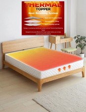 Thermal Mattress Topper Protector Self Heated Soft Insulated Heat Retaining New