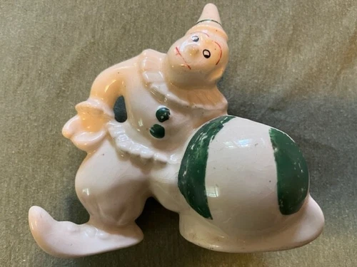 RARE Vintage Clown Nursery Planter, McCoy?  1940s-50s?  EVC