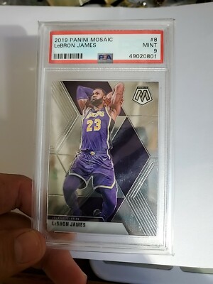 2019 panini mosaic lebron james #8 psa 9 graded basketball card | eBay