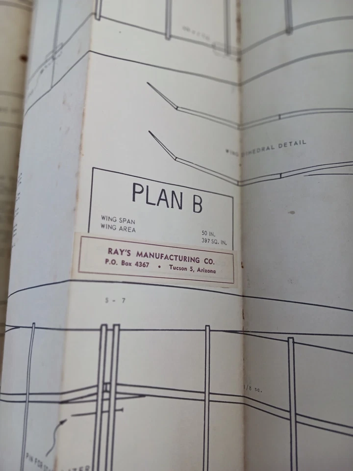 Vtg set of 2 the new zeek Flight Model blueprints and Balsa wood kit (ATO) - Image 4 of 4