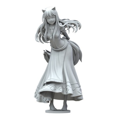 Anime Spice And Wolf Holo Beauty Unpainted GK Model 3D Printed Figure Resin Kits