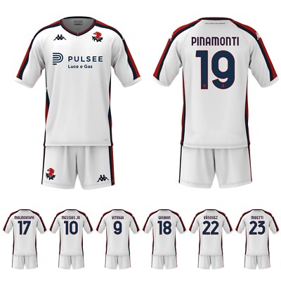 Completo Adulto 2a Maglia GARA GENOA FC 2024/25 Kappa Pinamonti Balotelli  Vitinh