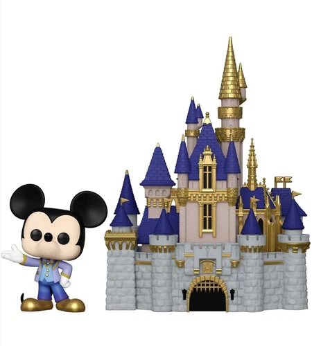 Funko Pop Town - Cinderella Castle and Mickey Mouse  Gold 26 - NIB