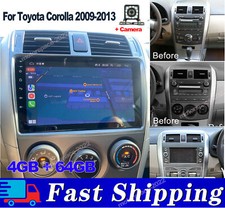 For Toyota Corolla 2009-2013 Car GPS Radio Stereo Carplay Player BT USB w/Camera