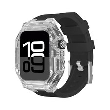 PC Transparent Case Silicone Band Mod Kit for Apple Watch Series 10 42mm/46mm