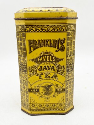 VINTAGE FRANKLINS BERÜHMTE JAVA TEEDOSE WERBUNG
