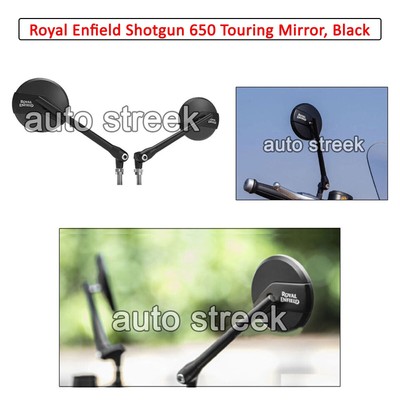 Original Royal Enfield Shotgun 650 Schwarz Touring Spiegel