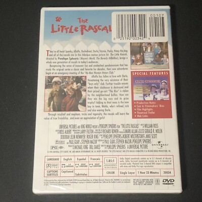 NEW/SEALED The Little Rascals (DVD, 1994) Universal Studios