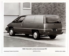 1989 Chevrolet Chevy Lumina 1990 Commercial APV Minivan Vintage Press Photo