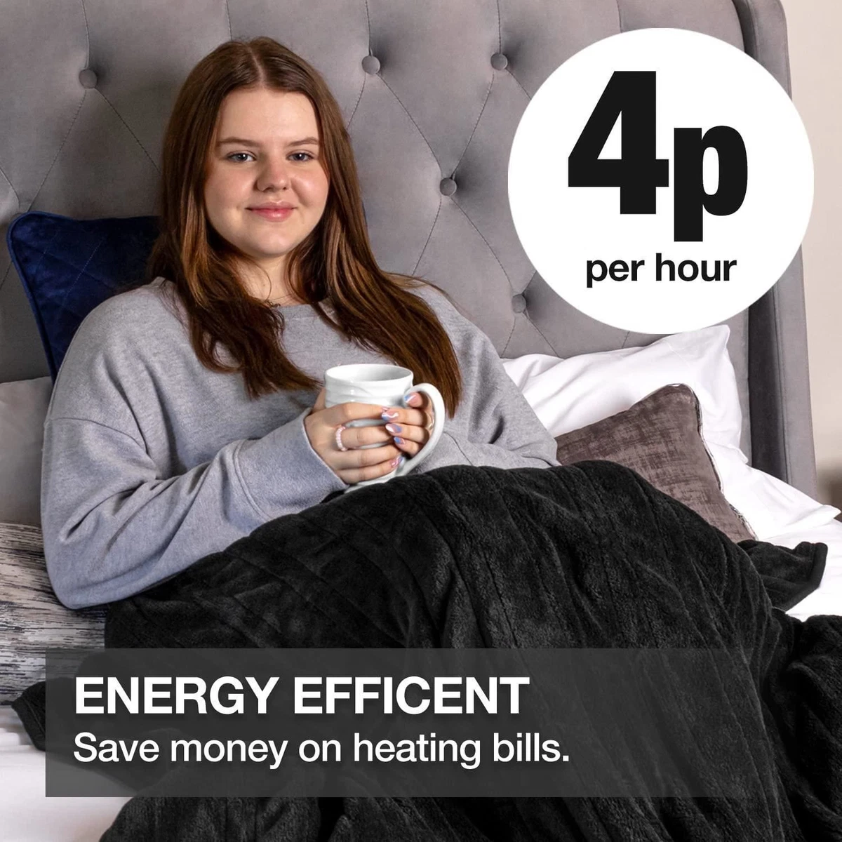 Heated Throw Electric Blanket - Various Colours Available | eBay