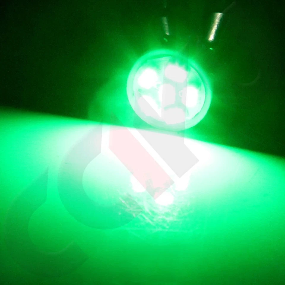 6 piezas T10 168 verde 6SMD bombilla LED cuadro de instrumentos tablero con enchufes PC194 Foto 4 de 4