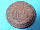 US COINS RARE Key Date 1876 Good Indian Head Cent Antique Penny S612 — photo 2