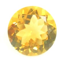 CITRINE GEM ROUND CUT YELLOW GOLDEN NATURAL L...