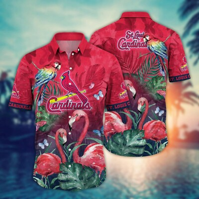 #ad #ad St. Louis Baseball Team Cardinalss Hawaiian Shirt Button Down Unisex Adult S 5XL $27.99