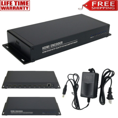 8-Way HDMI Video Encoder H.264 Encoder 1080P@30fps For IPTV Live Streaming XE-8D