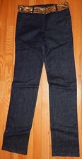 ESCADA HOSE PANTS JEANS EMBELLISHED sz 36 EUR 6 US NEW 1550 AUTHENTIC SUPER DEAL