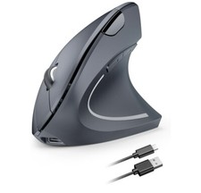 TECKNET Ergonomic Wireless Mouse, Rechargeable Mouse Wireless Silent