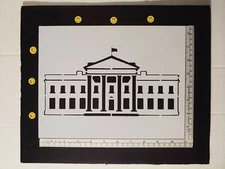 The White House Washington DC President 11" x 8.5" Custom Stencil FREE SHIPPING