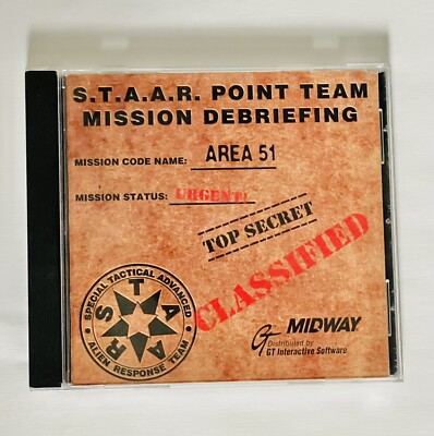 Area 51 Atari GT Interactive PC CD-ROM Game S.T.A.A.R. Point Training Mission