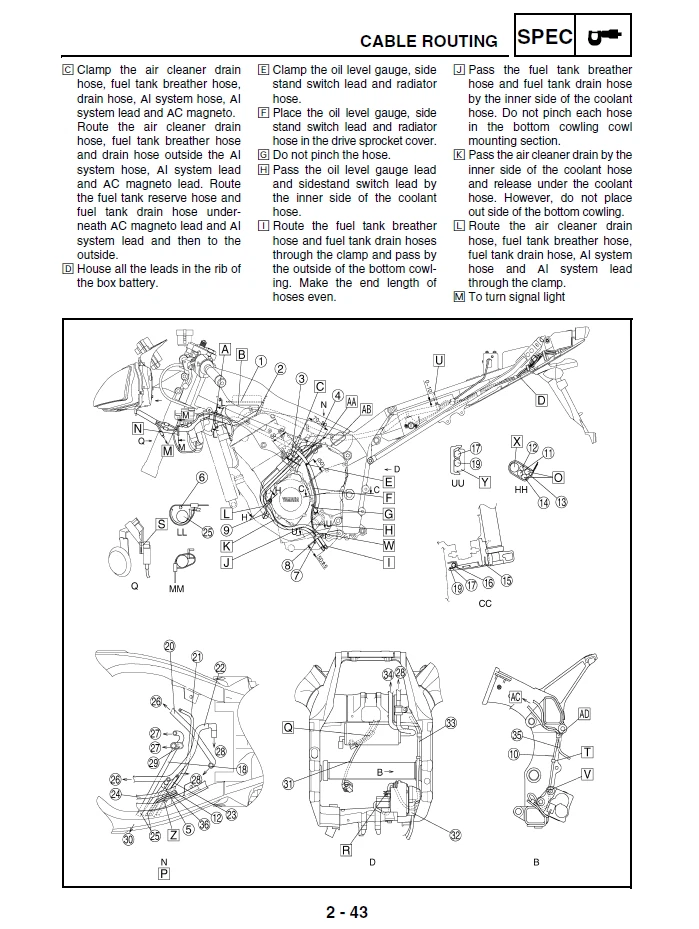 Yamaha YZF-R1  YZFR1 Service Repair Workshop Manual USB 2002 - 2003 - Image 3 of 4