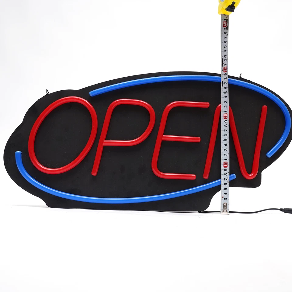 LED Open Sign Neon Light Bright for Restaurant Bar Pub Outside Wall Decor PVC - Image 3 of 4