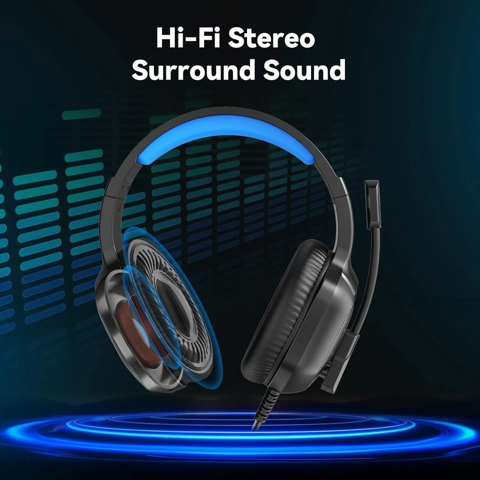 A36 Gaming Headset with Microphone for Pc, Xbox One Series X/s, Ps4, Ps5, Switch - Image 3 of 4