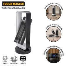 TOUGH MASTER Ceramic Heater 2000W Oscillating Portable Heater Remote Control