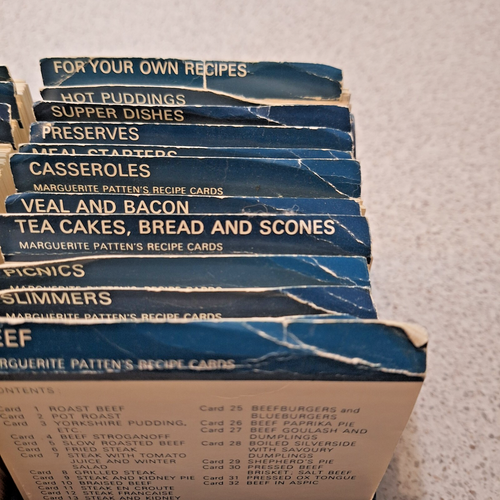 Paul Hamlyn Recipe Cards 30 Categories Full Box Vintage 1967 - Foto 3 di 9