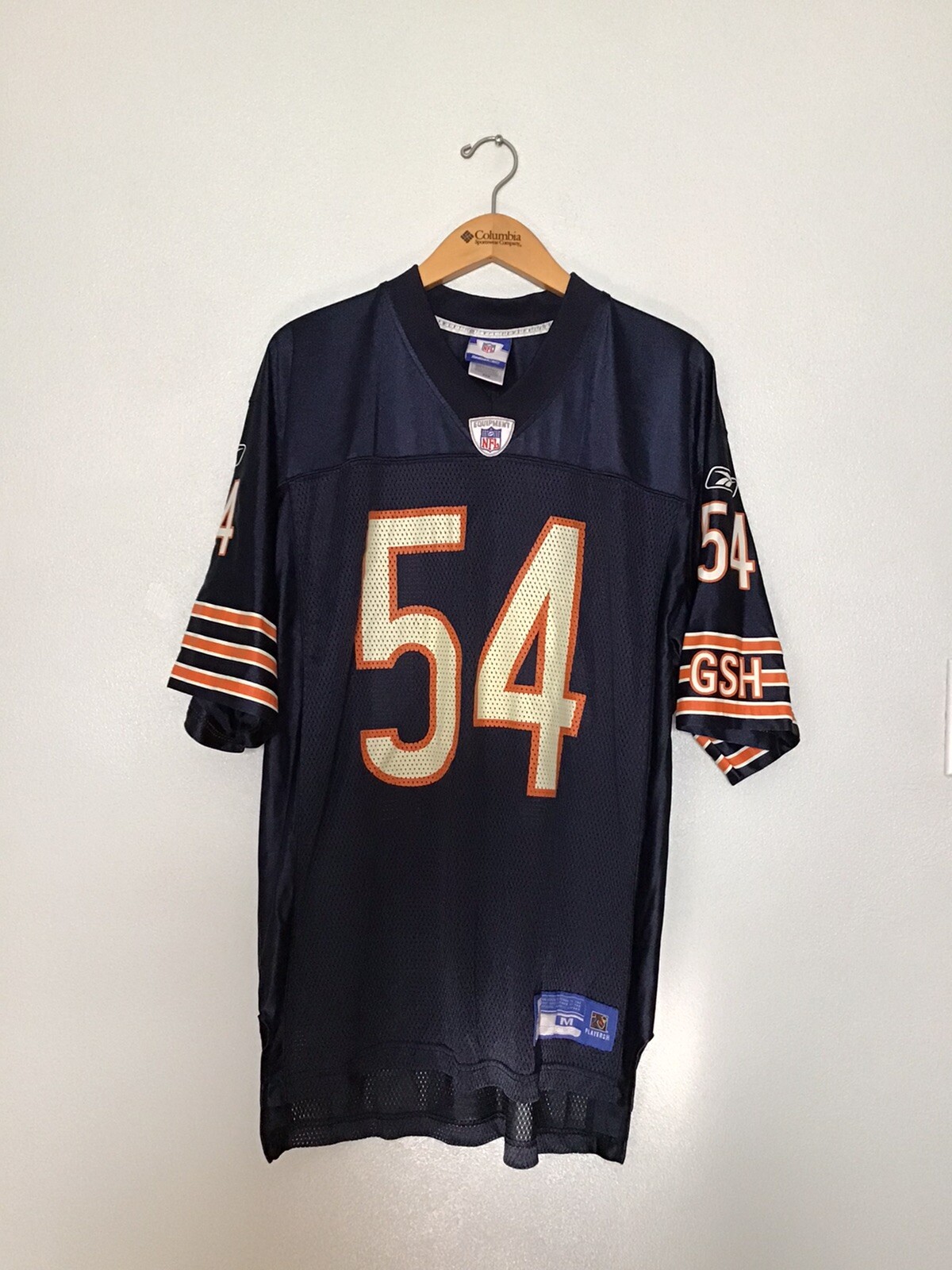 Chicago Bears Brian Urlacher 54 GSH Reebok NFL Mens Medium Mesh Jersey